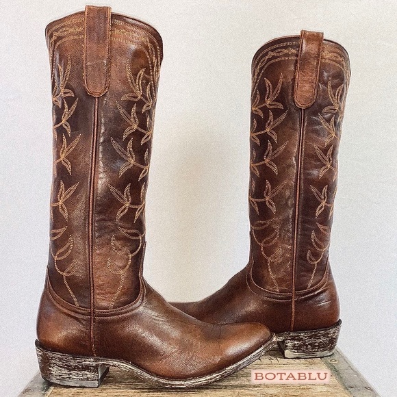 Old Gringo Shoes - OLD GRINGO NEW Brown Leather Tall Knee High Cowgirl Cowboy Western Riding Boots